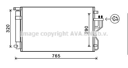 AVA QUALITY COOLING Конденсатор, кондиционер KA5153D